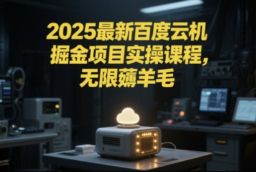 2025最新百度云机掘金项目实操课程单窗口保底5-10元月收益单窗口150+【揭秘】-水滴知识网