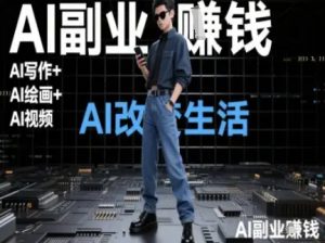 AI改变生活（Ai写作+AI绘画+Ai视频），AI副业挣钱-水滴知识网