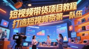 短视频带货项目教程，打造短视频带货第一队伍-水滴知识网