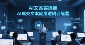 AI文案实操课，AI成交文案底层逻辑训练营-水滴知识网