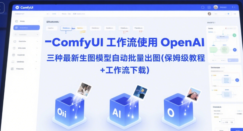 ComfyUI 工作流使用 OpenAI 三种最新生图模型自动批量出图(保姆级教程+工作流下载)-水滴知识网