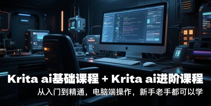 krita ai基础课程+Krita ai进阶课程,从入门到精通,电脑端操作,新手老手都可以学-水滴知识网