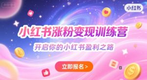 小红书涨粉变现训练营,开启你的小红书盈利之路-水滴知识网