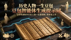 历史人物一生豆包智能体生成提示词，让你快速制作历史人物一生类视频，简单易上手-水滴知识网