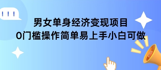 女单身经济项目变现周期长可复购率高日入1k+-水滴知识网