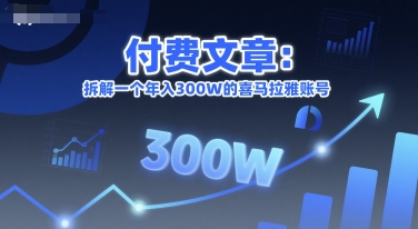 付费文章：拆解一个年入300W的喜马拉雅账号-水滴知识网