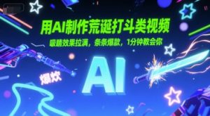 用AI制作荒诞打斗类视频，吸睛效果拉满，条条爆款，1分钟教会你-水滴知识网