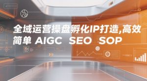 全域运营操盘孵化IP打造，高效 简单 AIGC SEO SOP-水滴知识网
