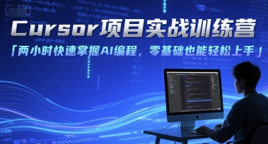 Cursor项目实战训练营,两小时快速掌握AI编程,零基础也能轻松上手-水滴知识网