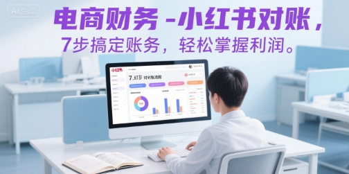 电商财务-小红书对账,7步搞定账务,轻松掌握利润-水滴知识网