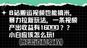 b站掘金计划？搬运视频也能挣拉新的收益，小白应该怎么玩！-水滴知识网