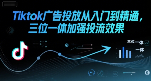 Tiktok广告投放从入门到精通，三位一体加强投流效果-水滴知识网