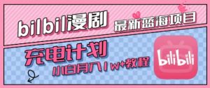 最新蓝海项目,B站充电计划,小白也能月入1w+-水滴知识网
