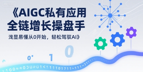 AIGC私有化应用全链增长操盘手,浅显易懂从0开始,轻松驾驭AI-水滴知识网