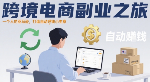 跨境电商副业之旅，一个人的亚马逊，打造自动賺钱小生意-水滴知识网