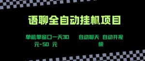 语聊自动视频自动聊天项目全新玩法,单机单窗口一天30-50+,新手看完直接上手【揭秘】-水滴知识网