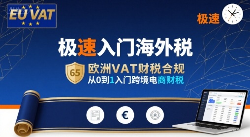 极速入门海外税,欧洲VAT财税合规,从0到1入门跨境电商财税-水滴知识网