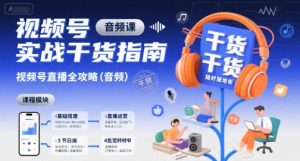 视频号实战干货指南,视频号直播全攻略(音频)-水滴知识网