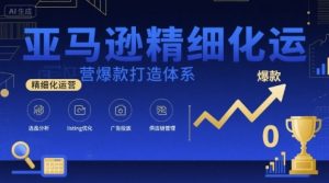 亚马逊精细化运营爆款打造体系，视频课+全套资料文档-水滴知识网