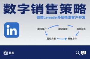 数字销售策略领英LinkedIn外贸精准客户开发-水滴知识网