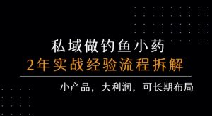 私域做钓鱼小药 每单利润3张+ 详细流程拆解-水滴知识网