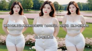 微胖女孩舞蹈AI视频制作提示词（含绘图词、视频词） 跳舞+视频教程-水滴知识网