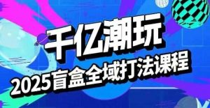 2025盲盒全域全套打法课,盲盒起号、选品、话术、私域等-水滴知识网