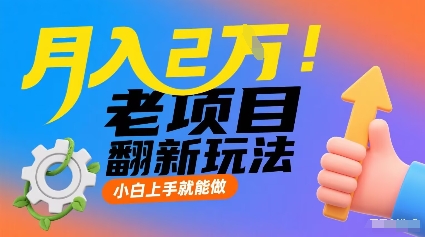 月入2W！老项目翻新玩法，小白上手就能做，非常容易上手-水滴知识网