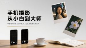 手机摄影从小白到大师,零基础带你学习手机摄影,拍出朋友圈点赞大片-水滴知识网