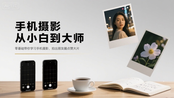 手机摄影从小白到大师,零基础带你学习手机摄影,拍出朋友圈点赞大片-水滴知识网