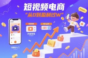 短视频电商:短视频变现从0到盈利过W-水滴知识网