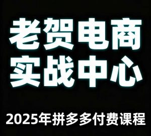 老贺电商2025年拼多多付费课程，用通俗易懂的方法告诉你多多怎么玩-水滴知识网