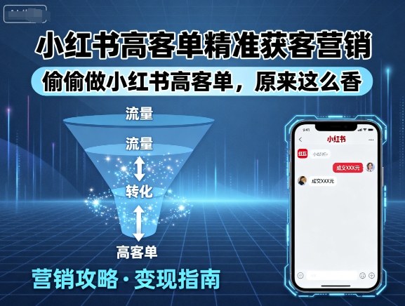 小红书高客单精准获客营销,偷偷做小红书高客单,原来这么香-水滴知识网