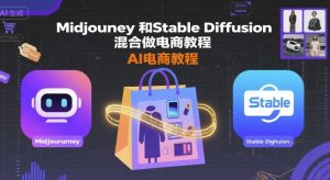 Midjourney和Stable Diffusion混合做电商教程-ai电商教程-水滴知识网