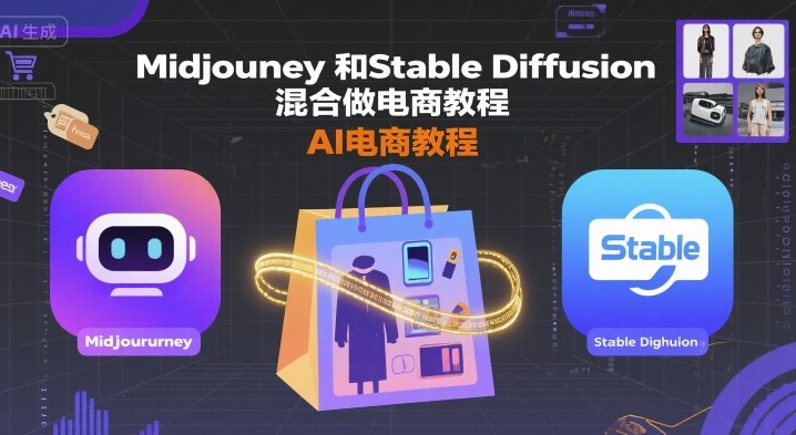 Midjourney和Stable Diffusion混合做电商教程-ai电商教程-水滴知识网