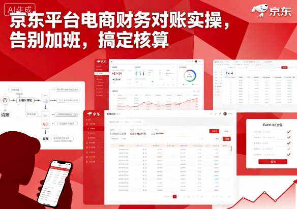 京东平台电商财务对账实操,告别加班,搞定核算-水滴知识网