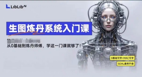 LibLibAI哩布哩布生图炼丹系统入门课,从生图到炼丹,只学这一门就够了-水滴知识网
