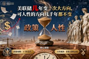 付费文章：美联储几年变一次大方向，可人性的方向几千年都不变-水滴知识网