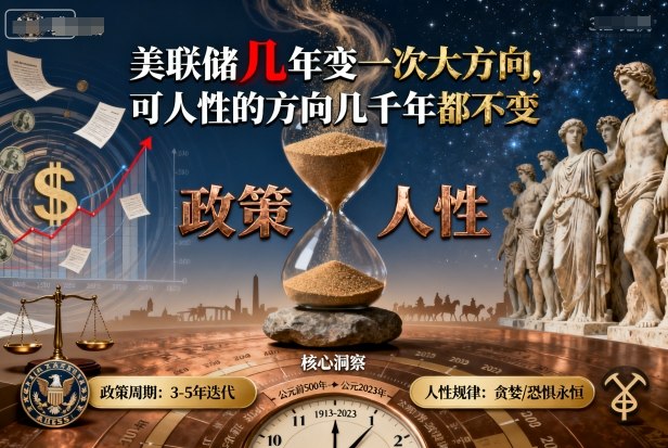 付费文章：美联储几年变一次大方向，可人性的方向几千年都不变-水滴知识网