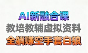 育儿教学教培新玩法，AI生成教学视频，市场大，操作简单，变现天花板非常高-水滴知识网