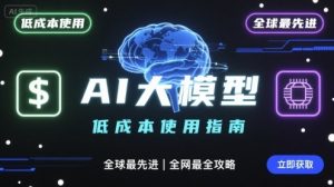 如何低成本使用全球最先进AI大模型，全网最全指南-水滴知识网