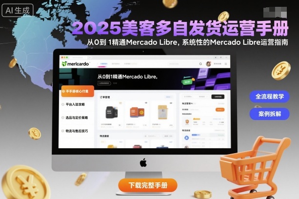 2025美客多自发货运营手册：从0到1精通Mercado Libre，系统性的Mercado Libre运营指南-水滴知识网