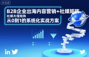 B2B企业出海内容营销+社媒矩阵,从0到1的系统化实战方案-水滴知识网