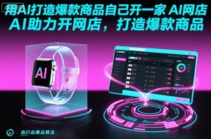 用AI打造爆款商品自己开一家AI网店，AI助力开网店，打造爆款商品-水滴知识网