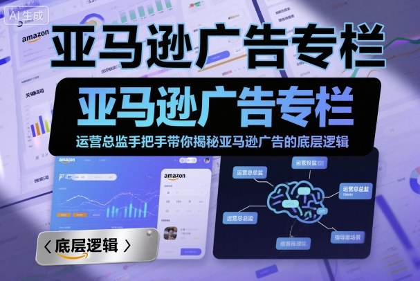 亚马逊广告专栏：运营总监手把手带你揭秘亚马逊广告的底层逻辑-水滴知识网