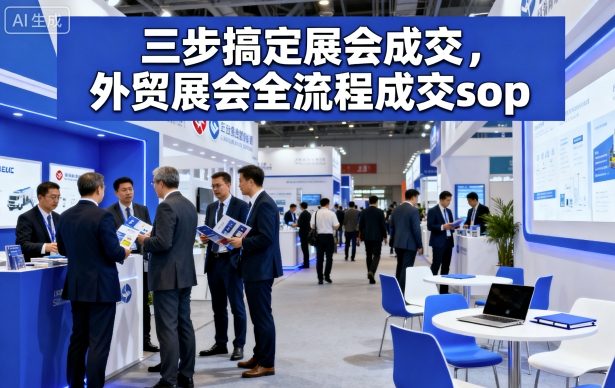 三步搞定展会成交,外贸展会全流程成交sop-水滴知识网
