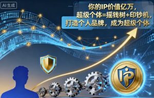 你的IP价值亿万,超级个体=摇钱树+印钞机,打造个人品牌,成为超级个体-水滴知识网