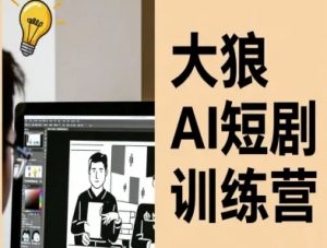 大狼AI短剧训练营-短剧课程（更新中）-水滴知识网