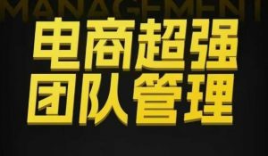 电商超强团队管理,组织绩效,到用人执行,分权合伙-水滴知识网