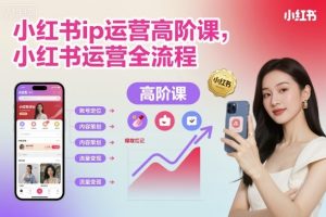 小红书ip运营高阶课,小红书运营全流程-水滴知识网